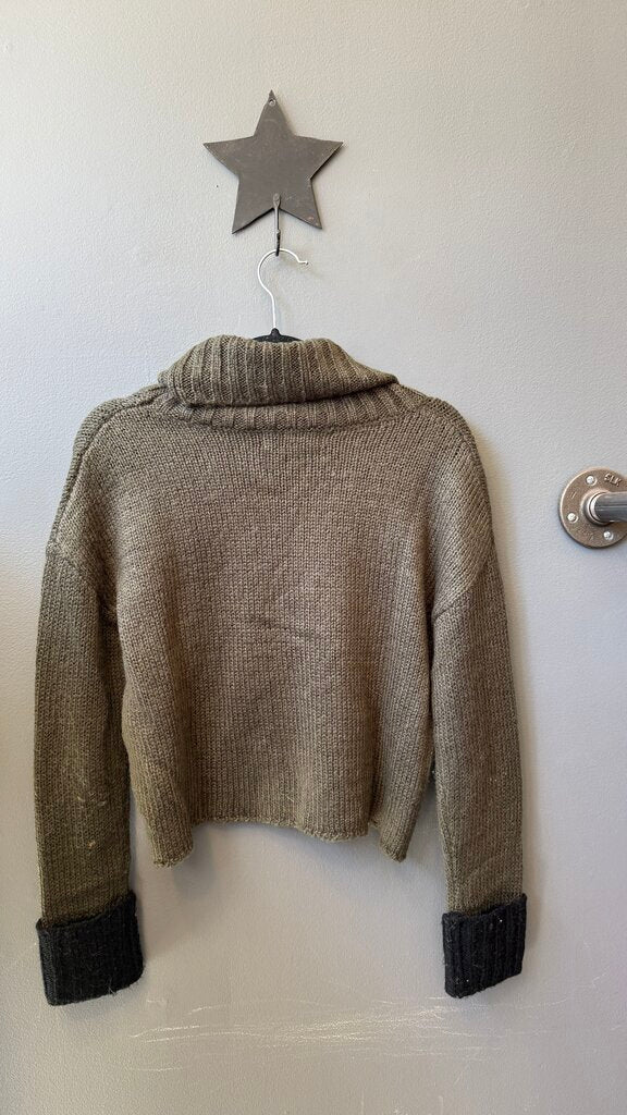 Colorblock Turtleneck Sweater