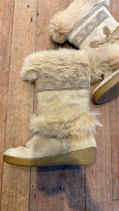 Goat Fur Boots