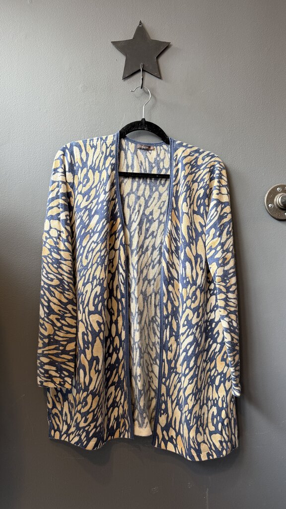 Speckle Cashmere Duster Cardigan Sweater