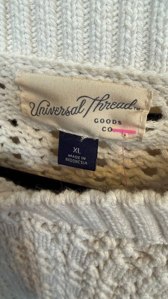 Cotton Blend Knit Sweater