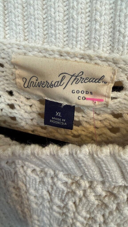 Cotton Blend Knit Sweater