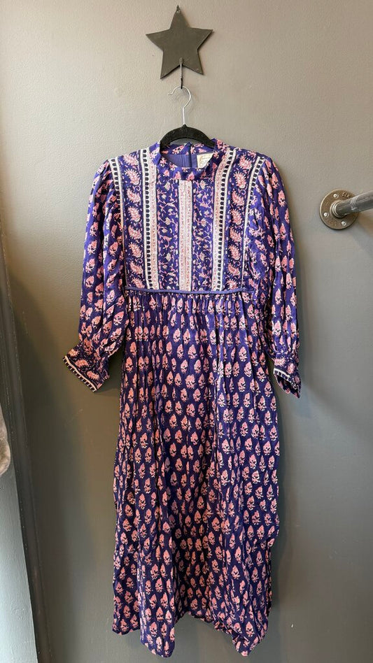 Block Print Midi Dress