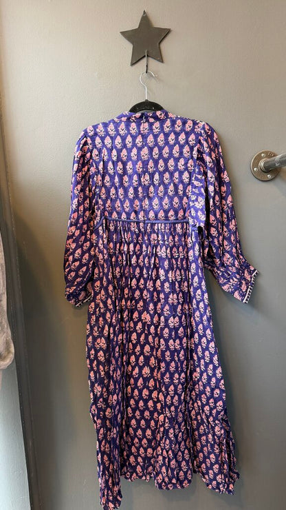 Block Print Midi Dress