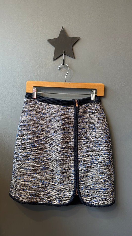 Metallic Tweed Aline Skirt