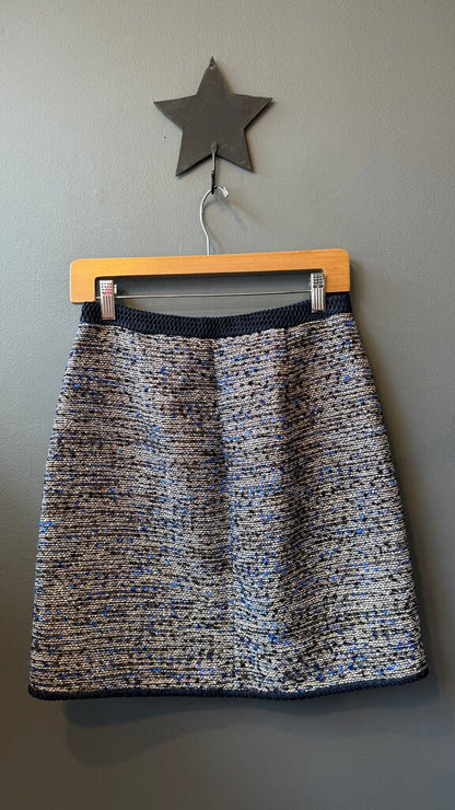 Metallic Tweed Aline Skirt