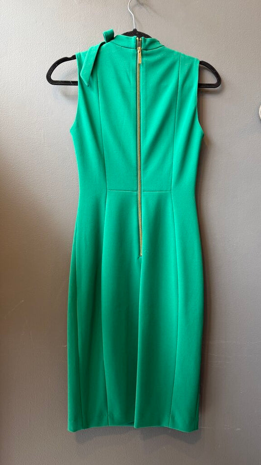 Bow Neck Sheath Dress