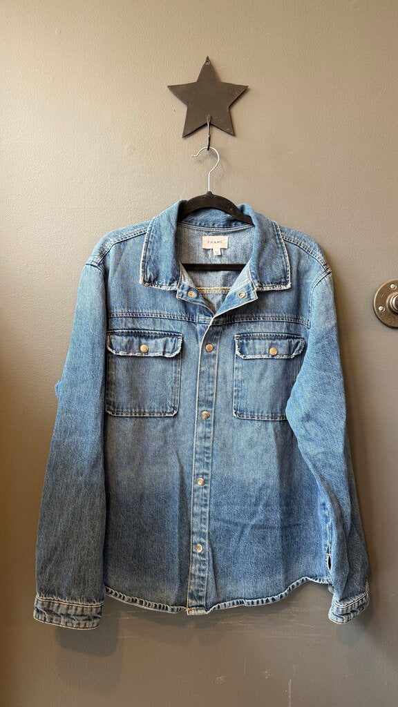 Denim Snap Up Shirt