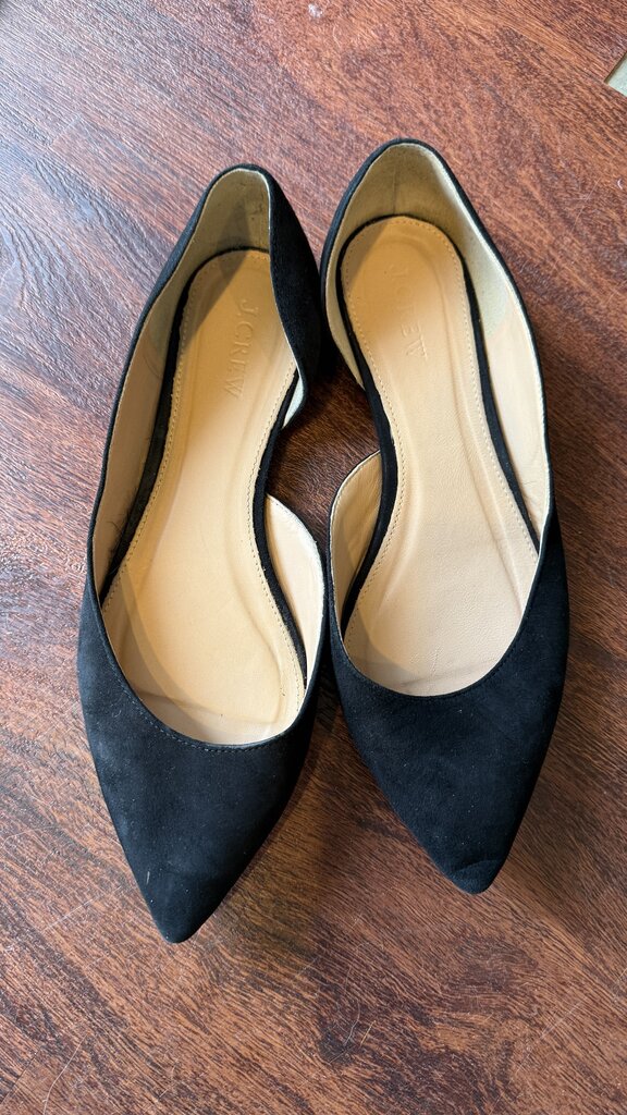 Suede D'Orsay Flats