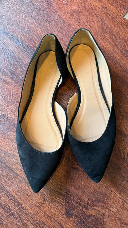 Suede D'Orsay Flats