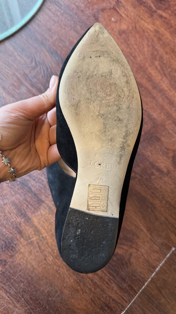 Suede D'Orsay Flats