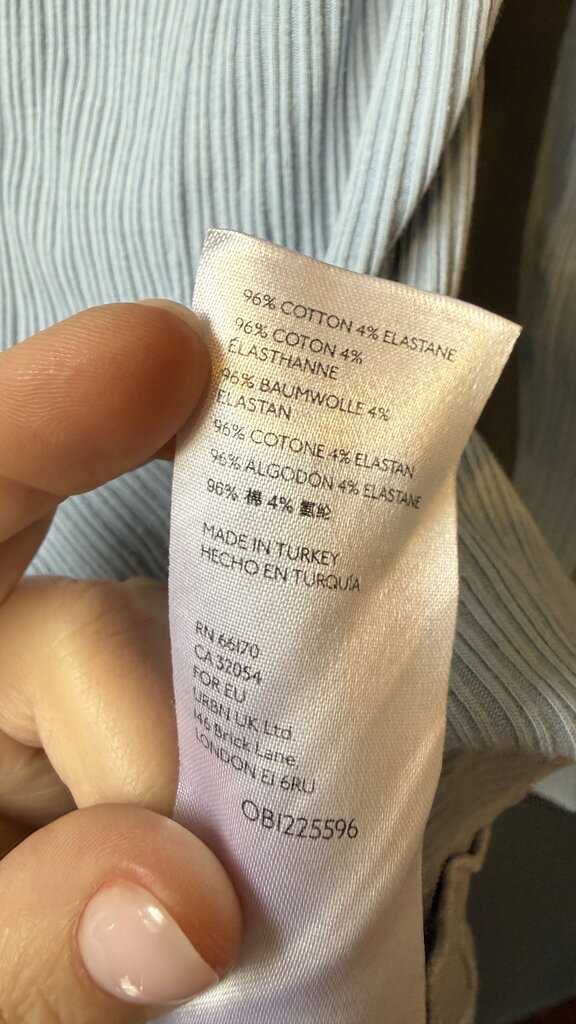 Ribbed Notch Neck TShirt