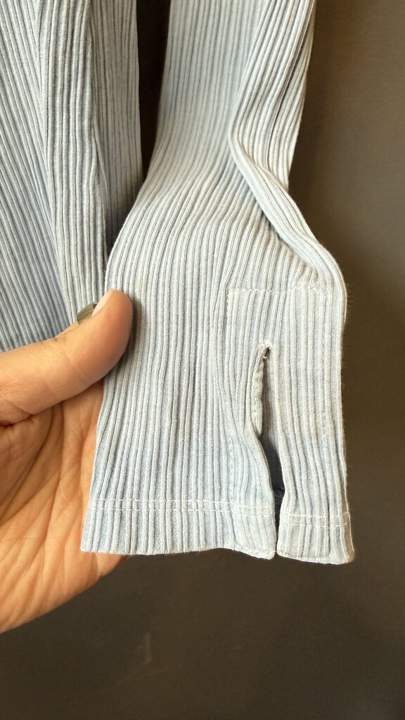 Ribbed Notch Neck TShirt