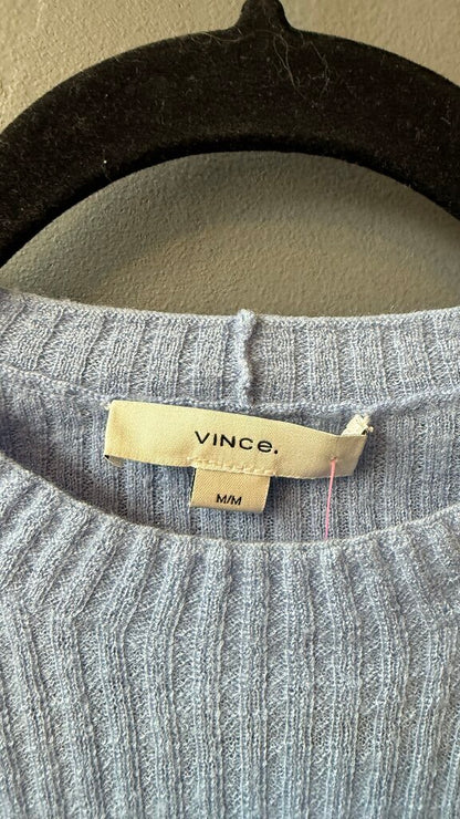 Cashmere Silk Ribbed Crewneck Sweater