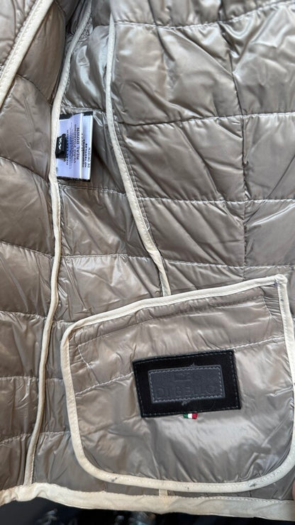 Leather Down Puffer Jacket