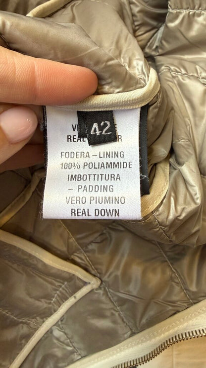 Leather Down Puffer Jacket