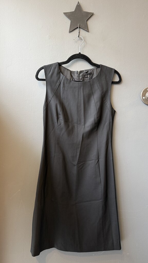 Wool High Neck Sheath Dress