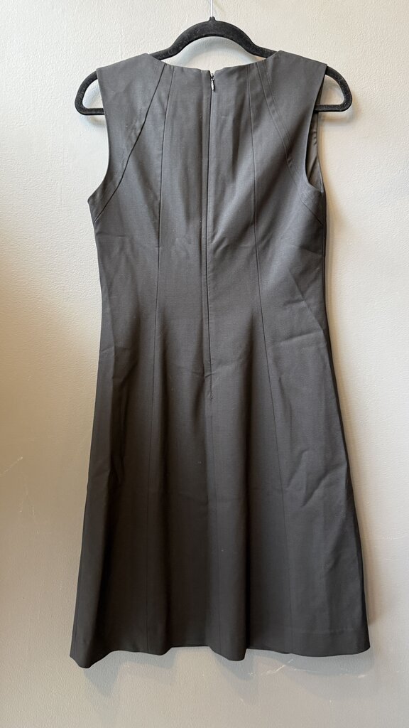 Wool High Neck Sheath Dress