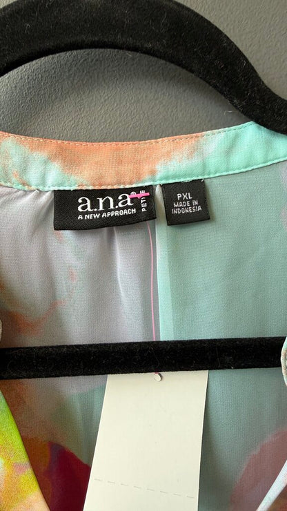Petite Sheer Watercolor Blouse