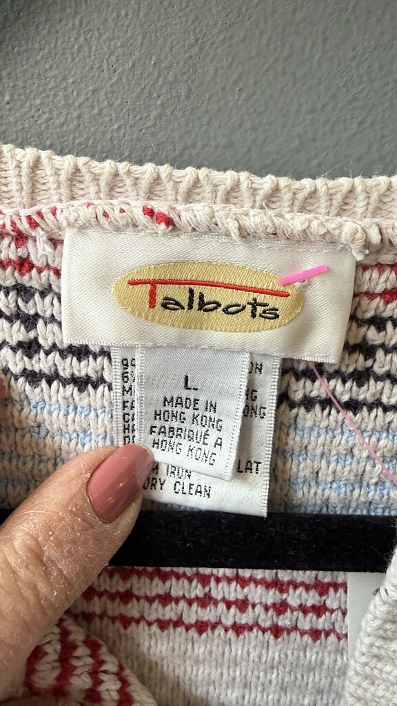 Stripe Woven Cardigan Sweater