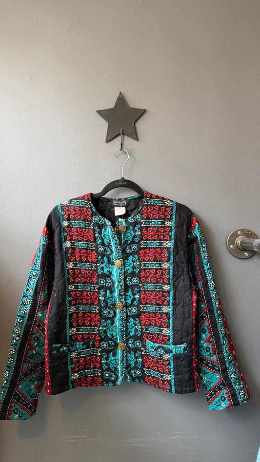 Quilted Batik Jacket