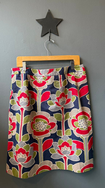 Canvas Floral Aline Skirt