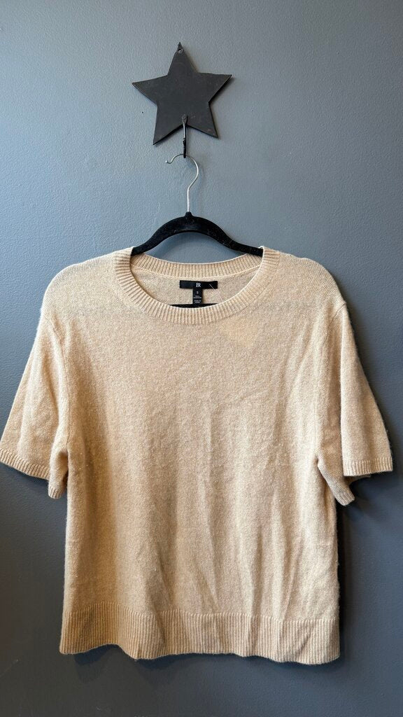 Cashmere Short Sleeve TShirt Sweater