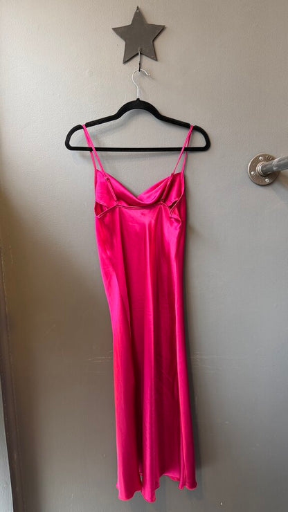 Satin Slip Midi Dress