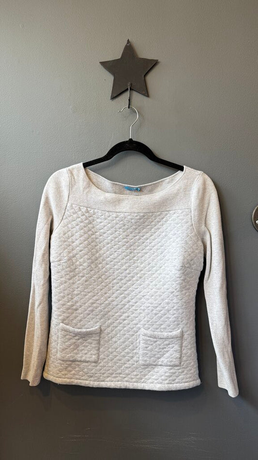 Quilted Patch Pocket Sweatshirt
