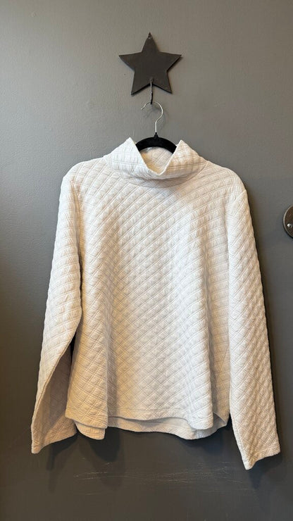 Funnelneck Quilted Pullover