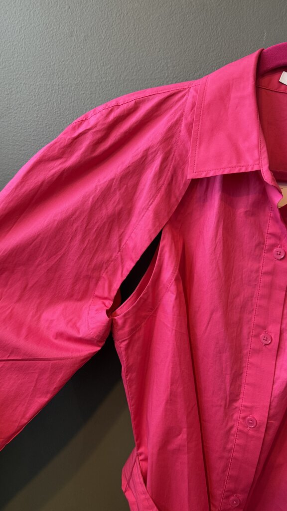 Cutout Belted Blouse