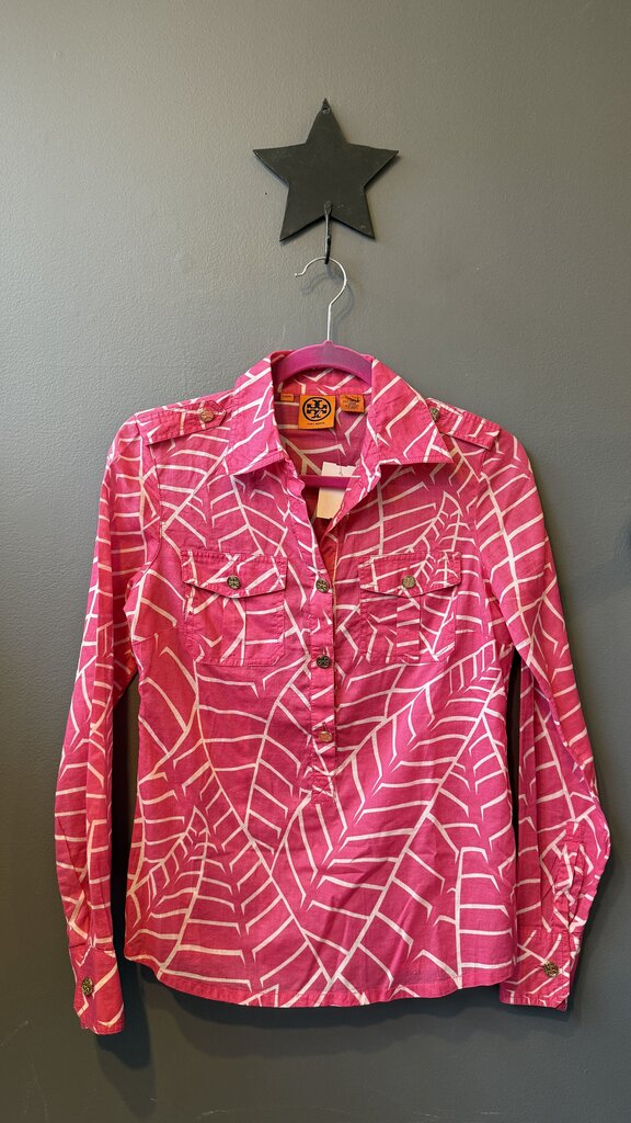 Cotton Batik Pocket Button Up Shirt