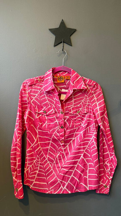 Cotton Batik Pocket Button Up Shirt