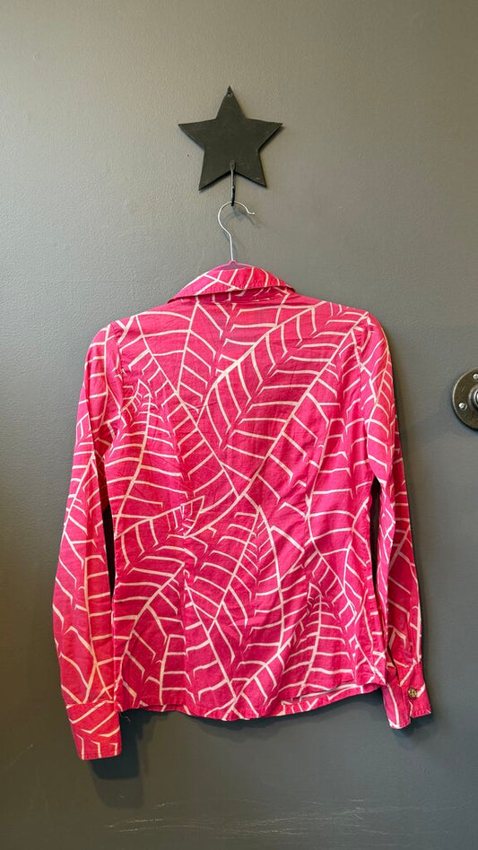 Cotton Batik Pocket Button Up Shirt