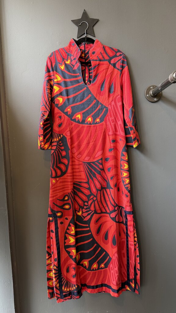 Longsleeve Tunic Style Maxi Dress