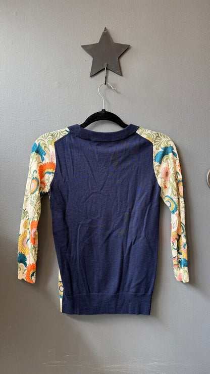 Botanical Print Merino Sweater