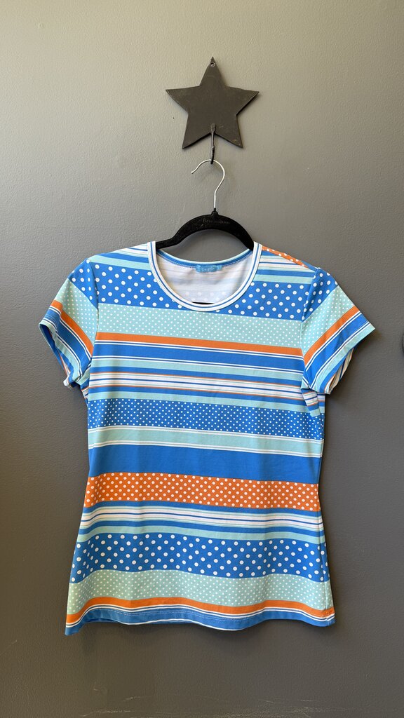 Catalina Cloth Stripe Short Sleeve Top