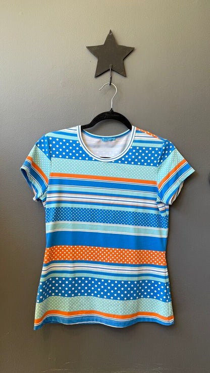 Catalina Cloth Stripe Short Sleeve Top