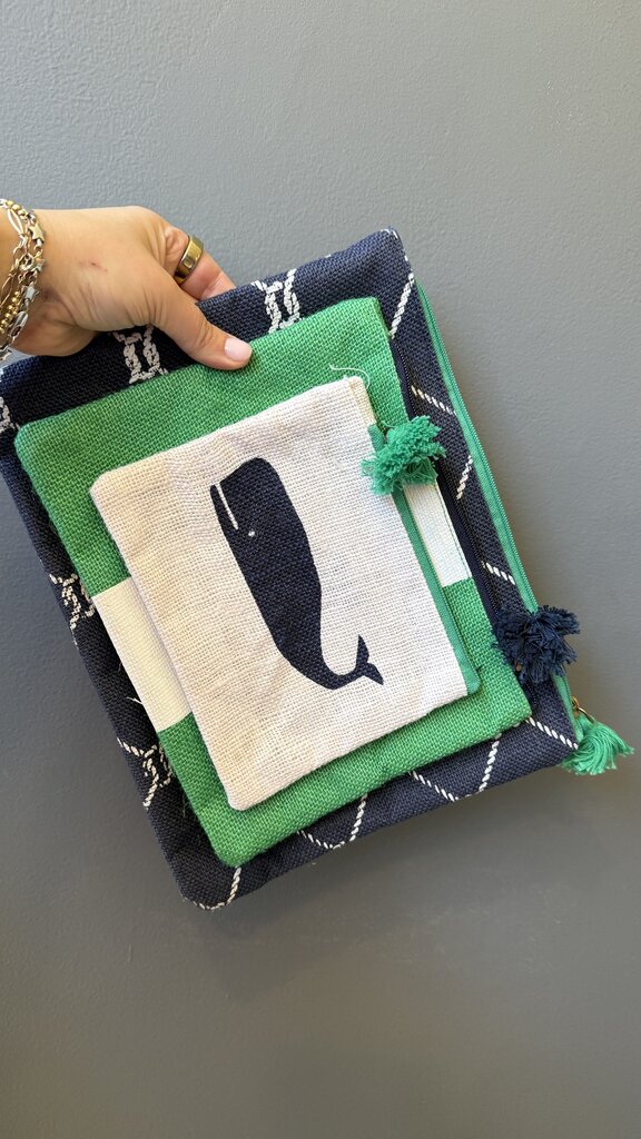 Whale Zipper Pouch Set