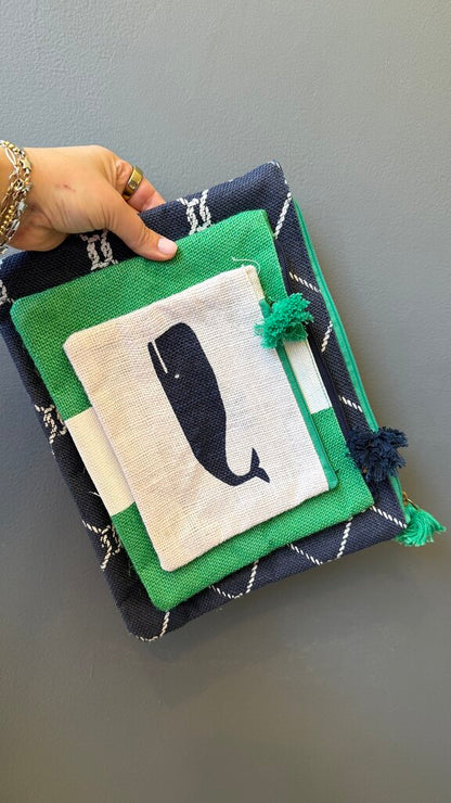 Whale Zipper Pouch Set