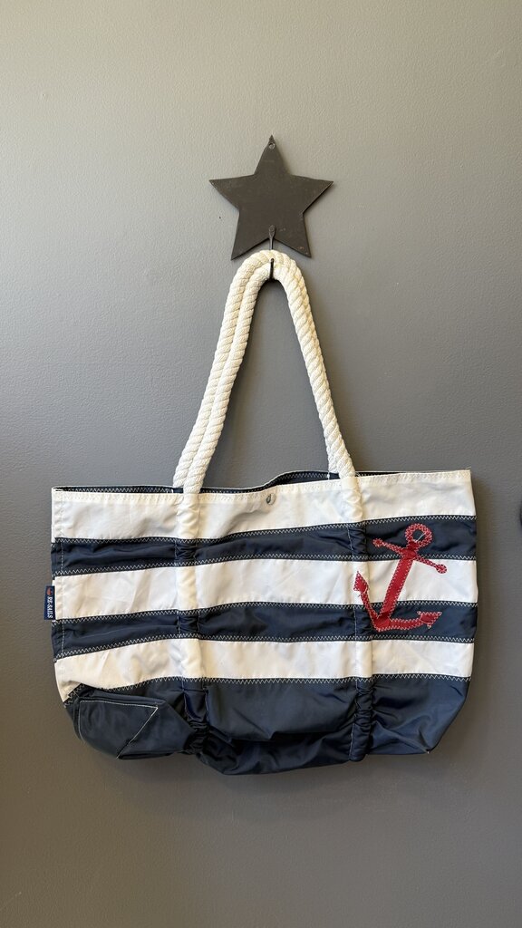 Stipe Anchor Sailcloth Tote