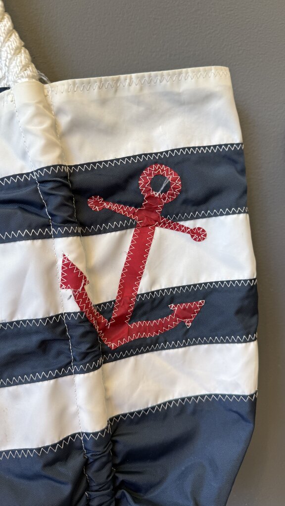 Stipe Anchor Sailcloth Tote