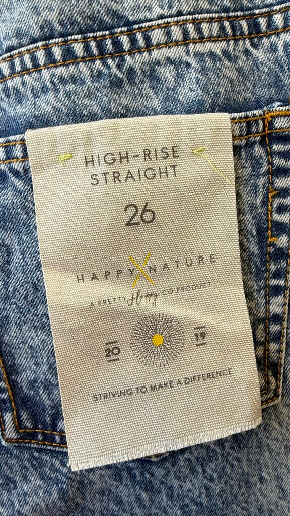 High Rise Straight Jeans