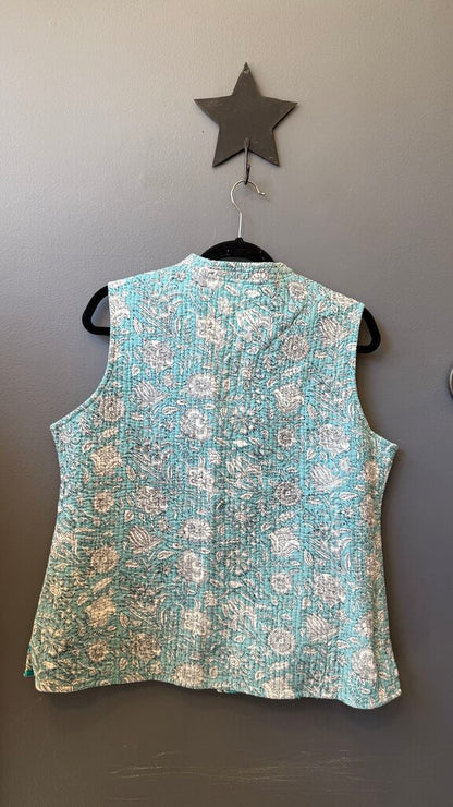 Block Print Quilted Vest