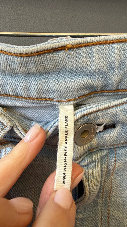 Nina HR Ankle Flare Jeans