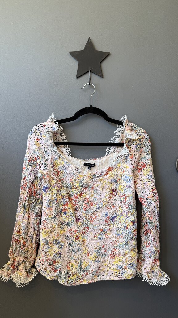 Eyelet Floral Blouse