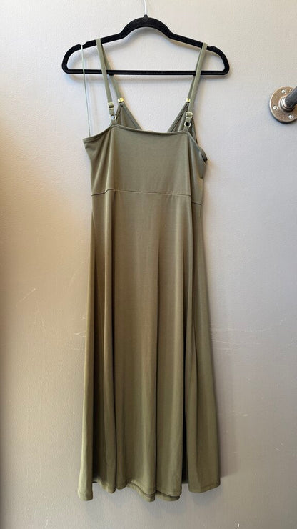 Knot Front Jersey Midi Dress