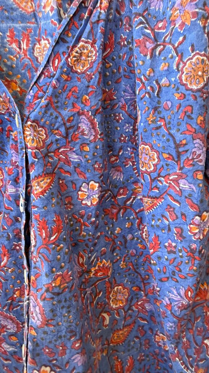 Block Print Floral Blouse