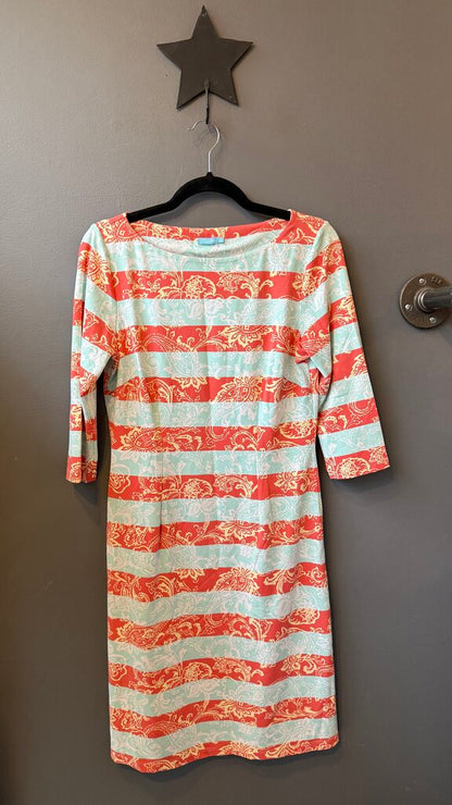 Catalina Cloth Stripe Paisley Dress