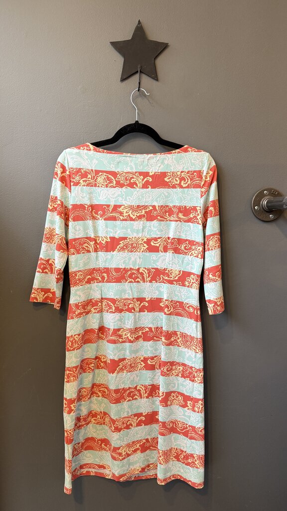 Catalina Cloth Stripe Paisley Dress