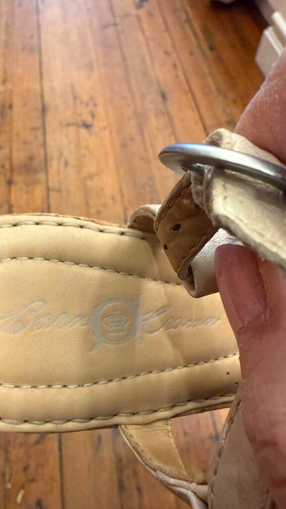 Cork Strappy Wedges
